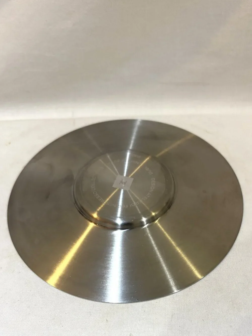 Set of 4 Nespresso Stainless Steel 18/10 Saucers 5 5/8